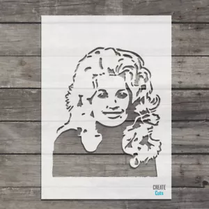 Dolly Parton STENCIL Iconic Singer Template Famous People Create Cuts - Picture 1 of 1