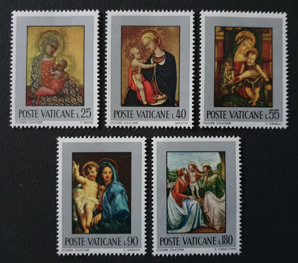 1971 VATICAN VATICANO VATICANE ITALY ITALIA ART PAINTING THE HOLY FAMILY VF MNH - Image 1 of 1