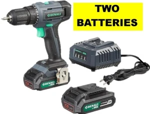 Amazon Brand-Denali by SKIL 20v Drill Driver Kit 2 Batteries, BONUS Self Socket - Picture 1 of 10