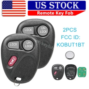 2 For 2000 2001 Chevrolet Suburban 1500 2500 Chevy Tahoe Car Remote Key Fob 3B - Picture 1 of 7