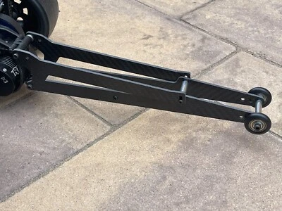 Carbon fiber Adjustable Wheelie Bar For 1/10 Team Associated DR10 Drag Car - Image 1 of 4