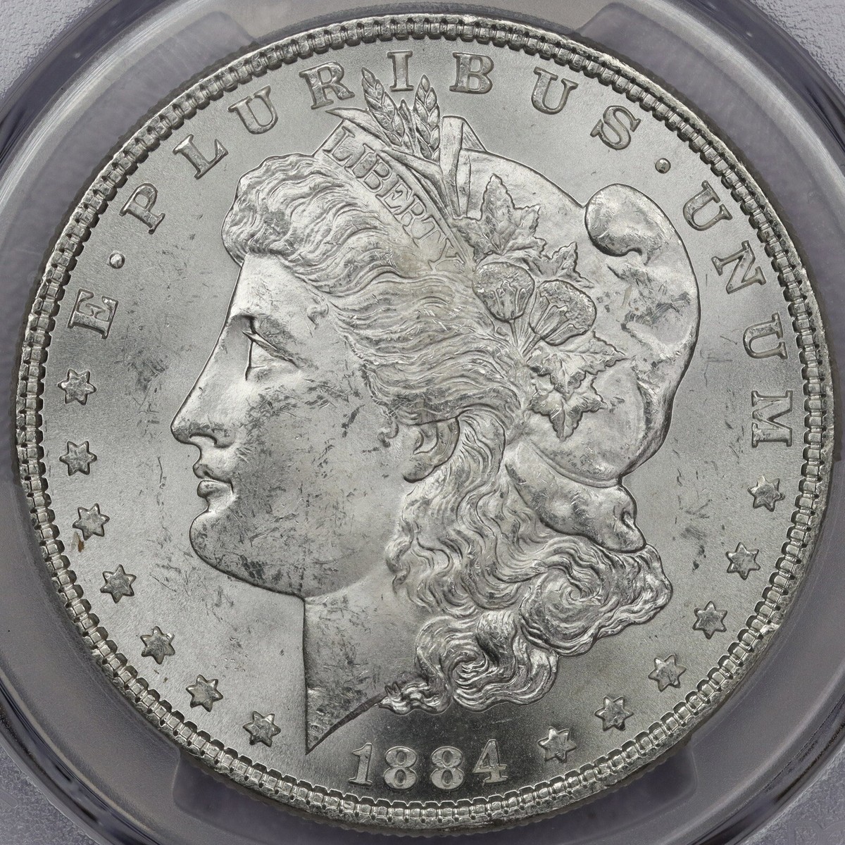 アメリカ　モルガンダラー銀貨1884 o MS-64 PCGS Philadelphia MS 64 Graded 1884 Year Morgan US Dollars (1878