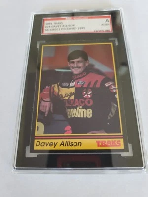 1991 Traks NASCAR Davey Allison #28 SGC Certified  - Image 1 of 4