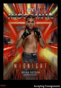 2025 Topps Midnight UFC Insomnia Dusk #IN16 Brian Ortega 54/75 - Picture 1 of 2