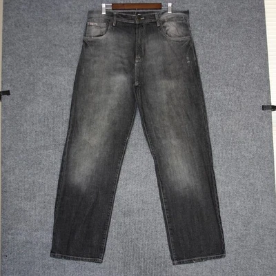 G Unit Men's Black Wash Denim Jeans Loose Fit Straight Leg 36 Y2K Skater Hip Hop - Image 1 of 4