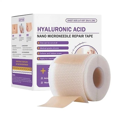 Hyaluronic Acid Silicone Scar Sheets,Silicone Scar Tape Soft & Comfortable Sheet - Image 1 of 4