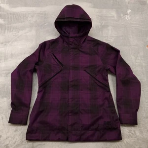 Chaqueta Burton para mujer XL púrpura a cuadros DRYRIDE con capucha snowboard esquí abrigo concha - Imagen 1 de 17