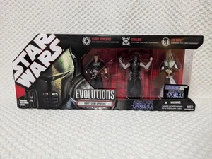 Figura de acción Star Wars Evolutions Vader's Secret Apprentice 3Pk 2008 Hasbro - Imagen 1 de 4