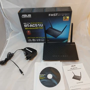 ASUS RT-AC51U Dual Band Stream 2,4 5 GHz Fast Ethernet Noir Routeur sans fil - Photo 1/6