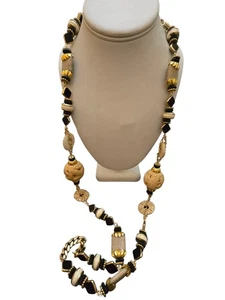 Vintage New VRBA Glass Bone? And Chain Necklace (A8720) - Picture 1 of 5