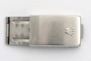 Factory original stainless steel deployment buckle for Rolex 16.8mm wide - Picture 1 of 3