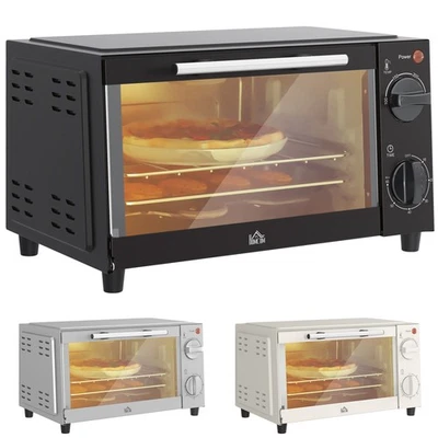Minibackofen 9L Mini Ofen mit Backblech, Grillrost, 100 °C-230 °C Edelstahl - Bild 1 von 4