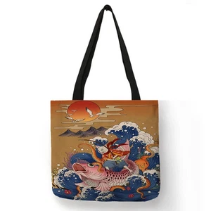 Women Ladies Tote Bag Japanese Classic Art, Kabuki, Mount Fuji, Ukiyo-e, etc 3 - Picture 1 of 39