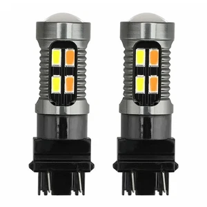 4X LED Light Dual Color Bulb T25 3157 P27-7W 5630 20SMD Canbus Car Brake5471 - Picture 1 of 10