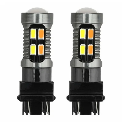4X LED Light Dual Color Bulb T25 3157 P27-7W 5630 20SMD Canbus Car Brake5471 - Image 1 of 4
