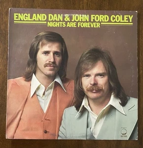 1976 England Dan & John Ford Coley Nights Are Forever Vinyl 12" LP BT 89517 - Picture 1 of 4