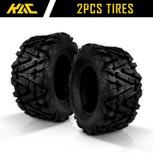 2pc 25x10-12 ATV Tires 6 Ply 25x10x12 25x10 12 Tubeless Heavy Duty All Terrain - Picture 1 of 11