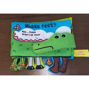 Melissa & Doug K's Kids Educational Cloth Book - Whose Feet? - Picture 1 of 9
