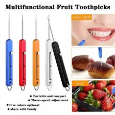 Telescopic Metal Toothpick Tooth Cleaning Fruit Toothpick  Outdoor Picnic