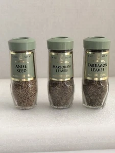 Vintage McCormick Spices Green Lid Label Anise Seed Marjoram Leaves, Tarragon - Picture 1 of 5
