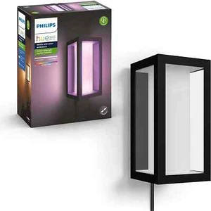 Philips Hue Impress Black Outdoor White & Color LED Wall Light Lantern Sconce - Picture 1 of 13