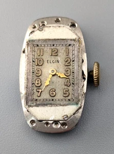 Vintage ELGIN 36621420 Grade 529 7 Jewels 12mm Watch Movement PARTS or REPAIR - Picture 1 of 10