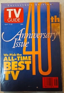 TV GUIDE April 17, 1993 40th Anniversary Collector's Edition ALL-TIME BEST TV - Picture 1 of 1