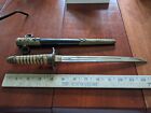 1940s Japanese WWII Imperial Navy Officers Dagger (Dirk) w/ Scabbard, Ornate