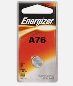 2 pcs Energizer A76 Alkakine Coin 1.5V Batteries Single Pack LR44 357 Exp 2021 - Picture 1 of 1