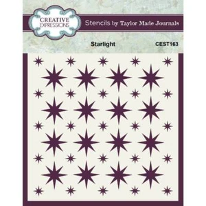 Creative Expressions Starlight Stencil 6 in x 6 in by Taylor Made Journals - CES - Picture 1 of 5