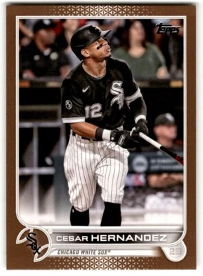 2022 Topps Gold Cesar Hernandez /2022 #28 Chicago White Sox - Image 1 of 2