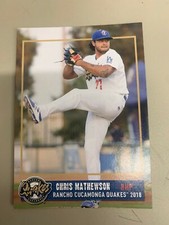 Chris Mathewson 2018 Rancho Cucamonga Quakes Team Card