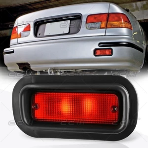 Rear Bumper Red Fog Brake Light Lamp EK9 EG6 EG SR4 Style Civic Acura Accord JDM - Bild 1 von 9
