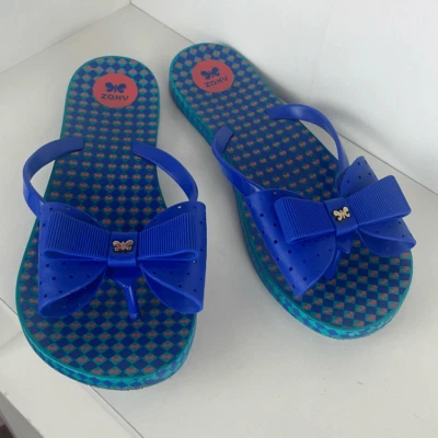 Bows and Butterflies Accented Flip Flop Sandals 7 - Image 1 of 4