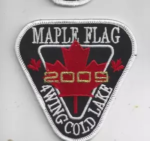 PATCH MAPLE FLAG 2009 4 WING COLD LAKE JP - Picture 1 of 1