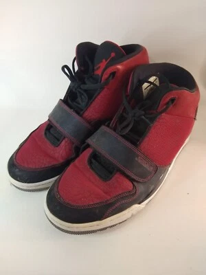 ZAPATOS NIKE AIR JORDAN 602661-601 FLIGHT CLUB AÑOS 90 NEGRO ROJO 2013 HOMBRE TALLA US 12 Foto 1 de 4