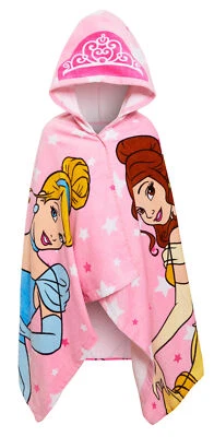 Disney Princess Hooded Towel Girls Poncho Beachtowel Bath Towel Swimming Wrap - Image 1 of 4