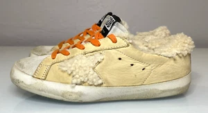 GOLDEN GOOSE Girls Superstar Shearling Sneakers Size 32 / 1 US - Picture 1 of 13