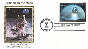 Holograma Plata Aterrizaje Espacial en la Luna $11.75 EE. UU. Seda Colorado 3411 FDC 2000 - Imagen 1 de 1
