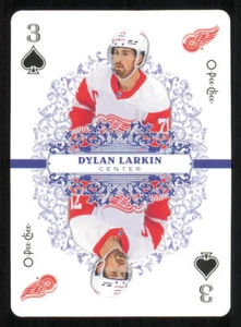 2022-23 O-Pee-Chee Playing Cards #3SPADES Dylan Larkin - Picture 1 of 2