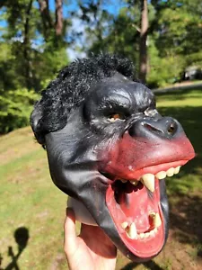 Rare Vintage Cesar Guerrila Primate Man Ape Mask Masquerade Novelty Halloween - Picture 1 of 7