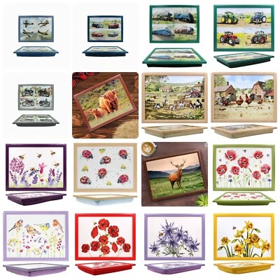 Lap Trays Bean Bag Cushioned Padded Lap tray Dinner Breakfast Food Serving Trays - Image 1 of 4