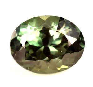 9.35 Ct Natural Green Montana Sapphire Oval Cut Unheated AAA Gemstone - Picture 1 of 4