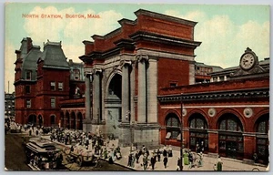 Postcard Massachusetts Boston North Station UNP DB - Picture 1 of 2