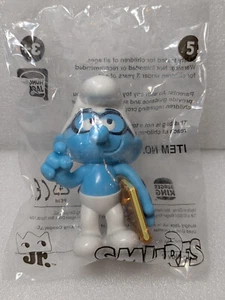 The Smurfs No.5 Hungry Jacks Promo Toy 9cm New Sealed Bag Item Number 17998B - Picture 1 of 6