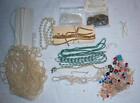 LOT Vintage and New NOS  Pearl Beads  - Strung Loose and More   3mm and up