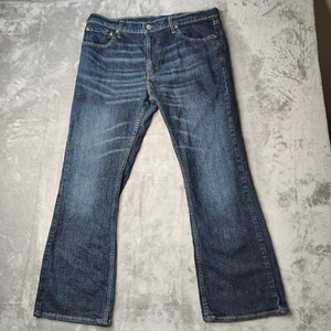 Levis 527 Jeans Men 38x32 Fit 36x31 Blue Bootcut Mid Rise Workwear Western Denim - Picture 1 of 18