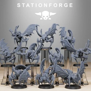 Xenarid Flying Crawlers (x10)/TTRPG/Wargaming/Grimdark/Station Forge - Foto 1 di 11