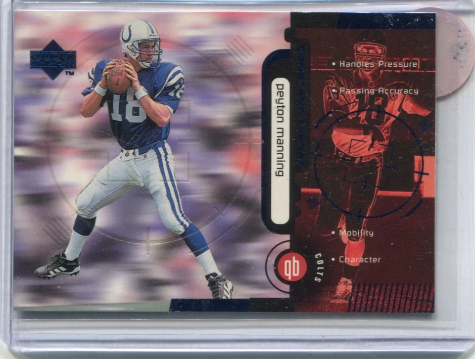 1998 Upper Deck - PEYTON MANNING - Blue Constant Threat Rookie #CT2 - COLTS - Image 1 of 1