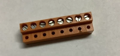 Orange 8  Numbered Position Pluggable Terminal Block - Image 1 of 4